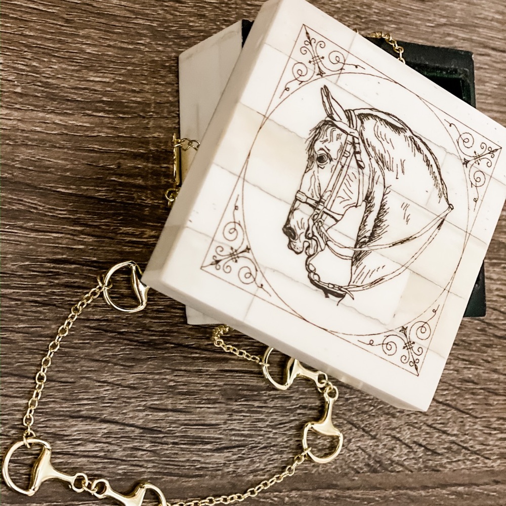 Equestrian Horse Trinket Jewelry Box